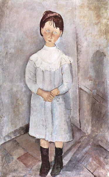 Amedeo Modigliani Madchen in Blau Norge oil painting art